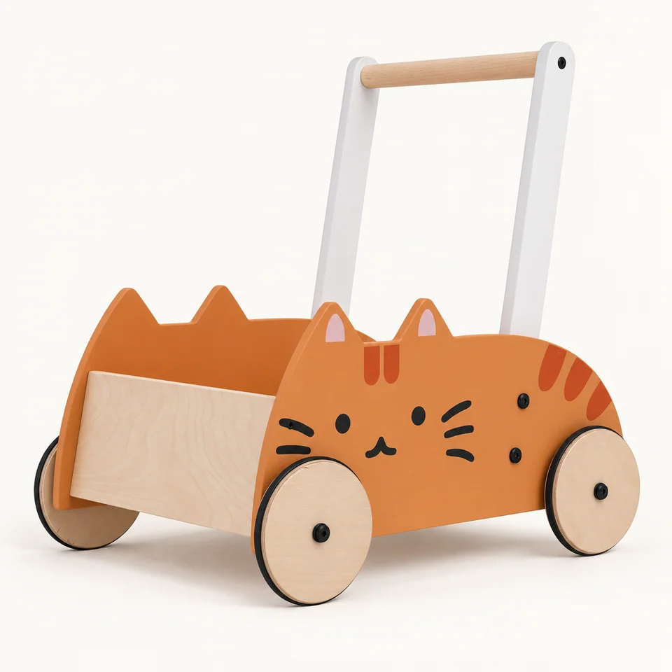猫咪造型收纳推车生成后的商品主视觉